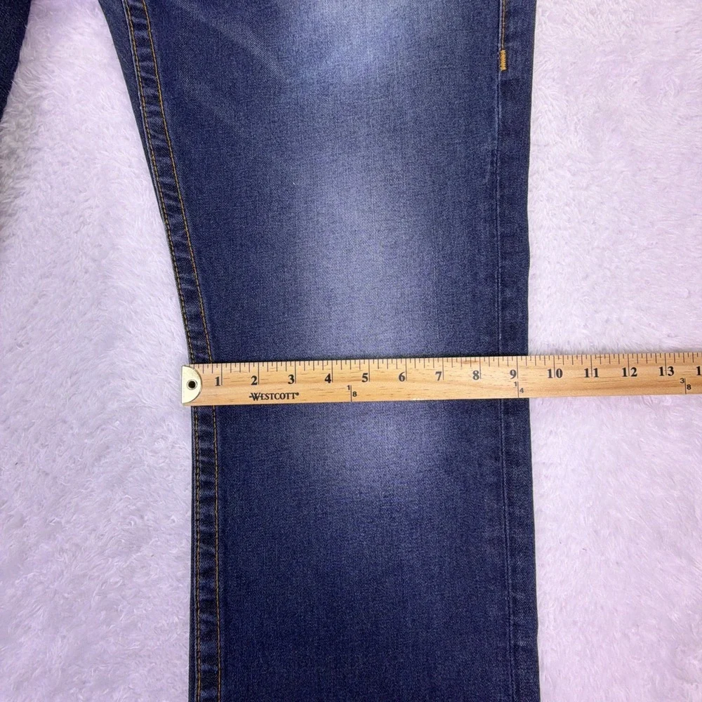 Vintage Y2K True Religion Mens Jeans 36x31 Slim Flap Coin Pocket Distressed Read